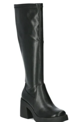 Steve Madden NYC Women's Lug Sole Stretch Inside Zip Knee-High Boots Size 9 - Image 1 of 4