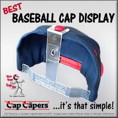 Baseball Cap Display Cap Rack Organizer Hat Wall Display Cap Capers - Image 1 of 4