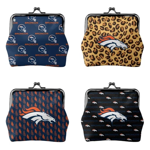 Denver Broncos Fans Mini Coin Purse Change Purse Coin Bag Women's Wallet Cover