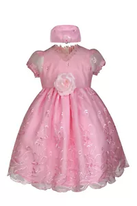 New Infant Girl & Toddler Easter Birthday Wedding Formal Party Dress Lilac Pink - Picture 1 of 5