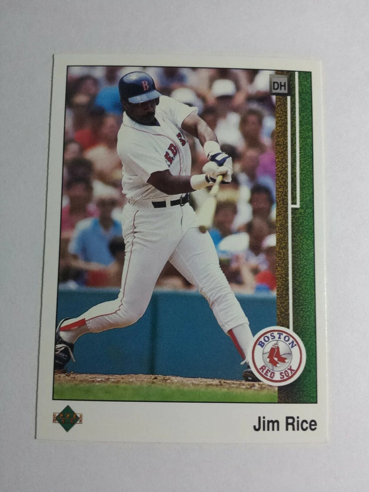 JIM RICE 1989 UPPER DECK BASEBALL CARD # 413 C4195 - Image 1 of 1