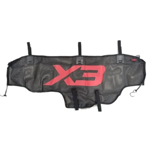 Red de ventana trasera para Can am Maverick X3 2017-2023 malla sombra roja logotipo X3 - Imagen 1 de 1