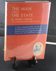 1946 Vintage Man Versus State Herbert Spencer Nock Well Preserved Hardcover - Imagen 1 de 1