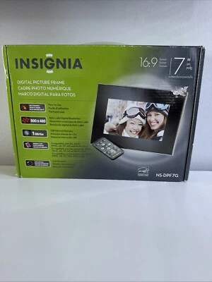 Insignia NS-DPF7G 1 GB Internal Memory 7" Digital Picture Frame 16:9 Format - Image 1 of 4