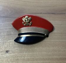 1930's/40's Captain Midnight / Orphan Annie Military Hat Pinback/Badge Ovaltine