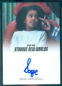 Star Trek Strange New World Season 1  Sage Arrindell as Aukiya  Autograph CardFB