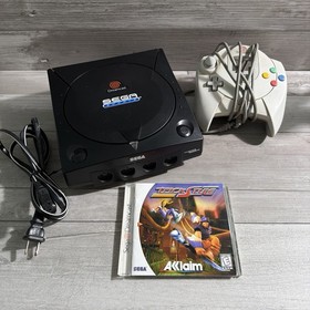 SEGA Sports Dreamcast Black Console HKT-3020 Bundle: Controller & Cords + Game