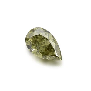 0.27 Ct Natural Fancy Color Chameleon Diamond Pear SI1 GIA Certified Rare - Picture 1 of 7