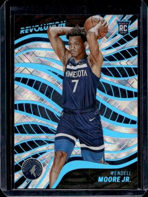 2022-23 Panini Revolution Wendell Moore Jr. RC Cosmic Rookie #80/99 Timberwolves - Image 1 of 2