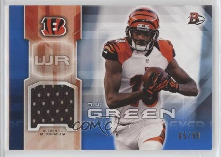 2014 Bowman Relics Blue /99 AJ Green #37 - Image 1 of 2