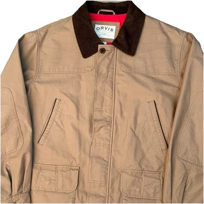 Orvis Jacket Mens XXL Brown Heritage Field Coat Dry Waxed Canvas Barn Chore - Image 1 of 4