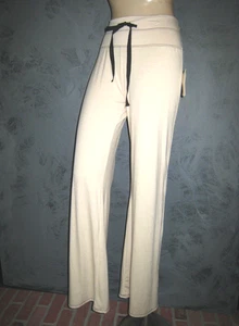 Pantalón de Yoga Claire Pettibone Arena Suave con Puntada Negra Joan Modal Largo S Nuevo Sin Usar - Imagen 1 de 12