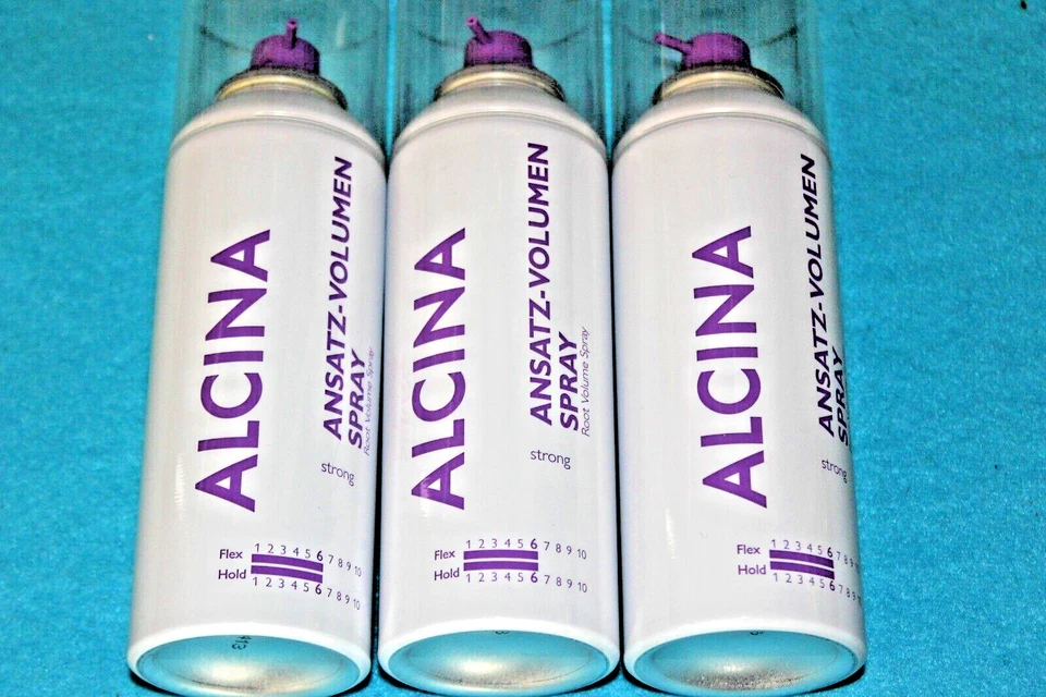 3x200ml ALCINA "ANSATZ VOLUMEN SPRAY" ANSATZ SCHAUMFESTIGER