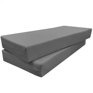 2 Bespoke Cushions in Grey 600D Water Resistant Canvas - Sizes in Buyer Message - Picture 1 of 1