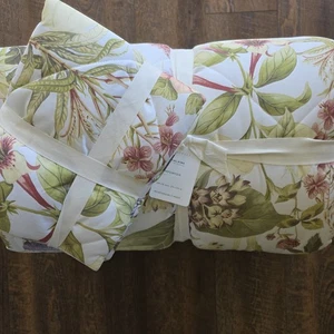 Pottery Barn Thistle  Percale Comforter KING & 2 Shams NEW - Picture 1 of 7