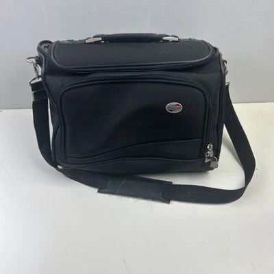 American Tourister Laptop Briefcase Travel Bag Crossover Strap Heavy Duty Mens - Image 1 of 4