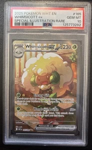 Pokemon TCG - PSA 10 Gem Mint - Whimsicott ex 165/086 - Holo - White Flare - ENG - Picture 1 of 2