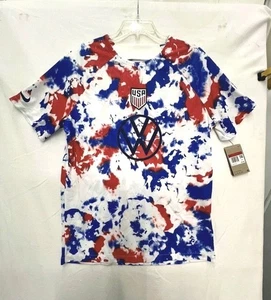 Nike 2022 Team USA Herren Pre-Match Fußball Trikot Gr. L DM9553-101 Neu Tie Dye - Bild 1 von 12