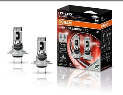 OSRAM Night Breaker LED Speed H7, LED High and Low Beam with Road Legal, 6000K,  - Image 1 of 2