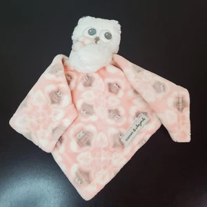 Eule Baby Lovey weiche Sicherheitsdecke rosa weiß 14,75" x 15" Decken und darüber hinaus - Bild 1 von 8