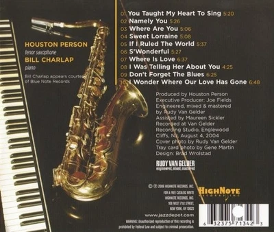 You Taught My Heart to Sing by Person/ Houston / Charlap/ Bill [Audio CD] - Bild 1 von 2