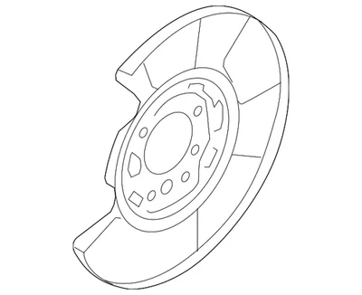 Genuine Nissan 2019-2024 GT-R Backing Plate 44030-JF50A - Image 1 of 2