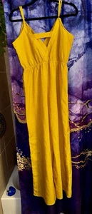 Anthropologie Flying Tomato🍅Women's Wide Leg Marigold Jumpsuit Resort Beachy L - Picture 1 of 9