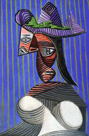 PABLO PICASSO THE BUST OF WOMAN CUBISM SURREALISM ART GICLEE PRINT FINE CANVAS - Image 1 of 1