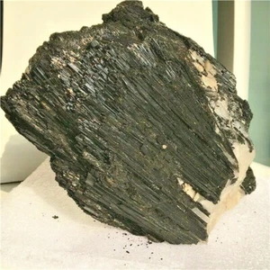 14.37Lb Natural quartz Black tourmaline crystal Mineral Specimens U374 - Picture 1 of 10