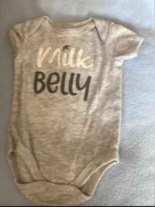 6-9 Month Milk Belly Baby Body Suit - Picture 1 of 1