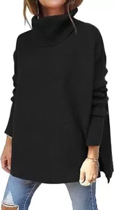 Lillusory Damen Rollkragen Oversize Pullover, 2XL - Bild 1 von 4