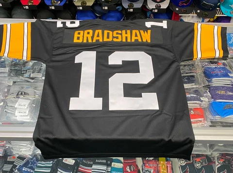 Terry Bradshaw 1976 Pittsburgh Steelers Mitchell & Ness LEGACY Replica Jersey Cover