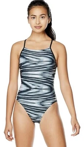 Speedo Women's Wave Wall Crossback One Piece Swimsuit Size 30 Small New - Picture 1 of 3