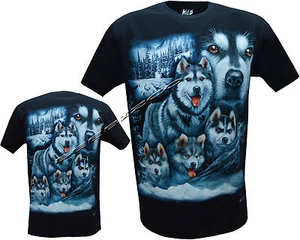 New Husky Dog Puppy Puppies Dogs Cute T- Shirt,Front & Back Print M - 3XL - Picture 1 of 3