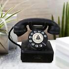 Rotary Dialing Telephone Statue Classic Corded Phone for Home Office Hotel