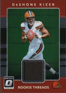 2017 Donruss Optic Rookie Threads #15 - DeShone Kizer Jersey - Picture 1 of 4