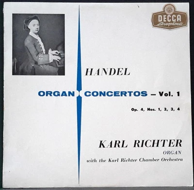 DECCA SXL 2115 WBg ED 1 AUS PRES HANDEL ORGAN CONCERTOS 1 KARL RICHTER GREAT CO - Image 1 of 3