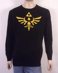 EUC The Legend of Zelda Skyward Sword Knit Sweater Crew Video Game Switch RARE L - Picture 1 of 4