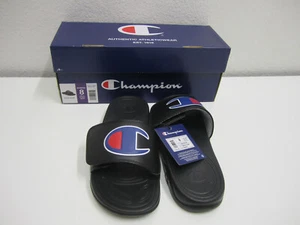 NWT Champion Women's IPO Slides  Black Flip Flops Casual Shoes Size 8 No Box - Picture 1 of 5