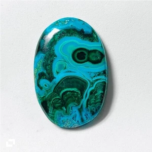 Chrysokoll Malachit Cabochon lose Edelstein für Schmuck 81 kt. ME-10310 - Bild 1 von 4