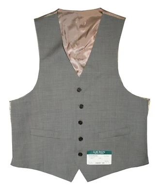 Lauren Ralph Lauren Men's Classic Fit Suit Vest, Taupe, 40S - Image 1 of 4