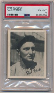 1936 Goudey 24 Paul Waner PSA 6 646310 
