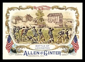 2017 Schlacht von Lexington revolutionäre Schlachten Allen und Ginter Karte # RB-1 - Bild 1 von 2