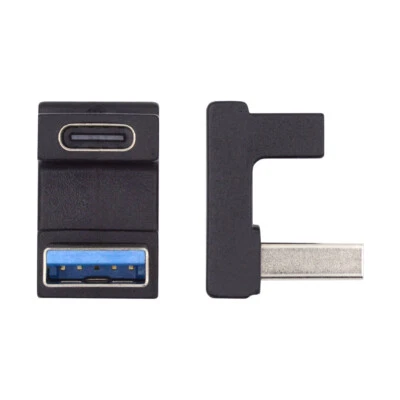 USB-C Type C Female to USB 3.0 A Male Angled Data Adapter for Laptop Desktop - Image 1 of 4