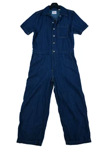 Levis Heritage Jumpsuit Women's S Denim Casual Straight Leg Short Sleeve - Picture 1 of 9
