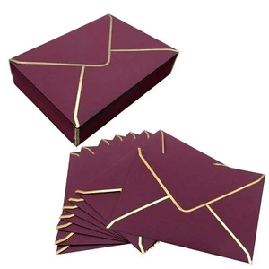 50 PCS 5x7 Invitation Envelopes Red A7 Envelopes for Weddings Graduation - Picture 1 of 7