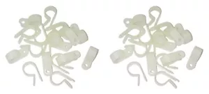 Parts Master 87135 2 x 17 Pack (34 pcs) 1/2" 12.7 mm White Nylon Cable Clamps - Picture 1 of 1