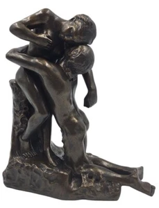 Sakountala Abandonment Forgiveness Lovers Nude Statue by Camille Claudel 7.25H - Picture 1 of 5