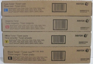 Juego completo de tóner Xerox CYMK 7525 7530 7535 7545 7556 7830 7845 NUEVO ORIGINAL OEM - Imagen 1 de 1