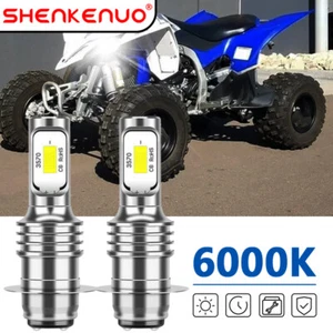 Headlight For Yamaha YFZ450 2004 2005 2006 2007 2008 2009 6000K LED Bulbs - Picture 1 of 13